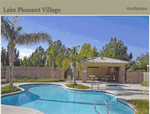 Tablet Screenshot of lakepleasantvillage.com